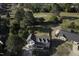 A high angle showcasing the house, and its lawn at 35 Fairway Ct, Dunn, NC 28334