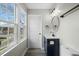 Stylish bathroom features new vanity, round mirror and contemporary fixtures at 3717 Phillips W Way, Durham, NC 27713