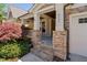 Inviting front porch with stone pillars and steps, perfect for relaxing at 4121 Enfield Ridge Dr, Cary, NC 27519