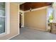 Covered porch with a wood ceiling and a view of the outdoors at 4121 Enfield Ridge Dr, Cary, NC 27519