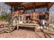 Rustic wood house with a spacious deck, ideal for outdoor gatherings and enjoying nature at 4401 E L G Rd, Efland, NC 27243