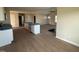 Bright, open concept kitchen with an island and modern appliances at 47 Silver Ct, Smithfield, NC 27577