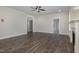 Spacious living room featuring a fireplace, hardwood floors, and neutral walls at 48 Tanseyleaf Dr, Smithfield, NC 27577