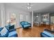 Inviting sunroom featuring ample sunlight and comfortable wicker seating at 7201 Jonathan Dr, Wendell, NC 27591