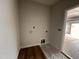 View of laundry room with hookups at 105 Tuskeegee Dr, Smithfield, NC 27577