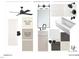 Bathroom design scheme with a sleek black shower, modern vanity, and stylish color palette at 1116 Kimberly Dr, Raleigh, NC 27609