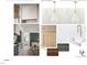 The kitchen features modern finishes, including pendant lights, custom cabinetry and a farmhouse sink at 1116 Kimberly Dr, Raleigh, NC 27609