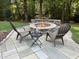 Outdoor fire pit area with comfortable seating, perfect for entertaining guests at 113 Woodland Ridge Ct, Cary, NC 27519
