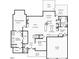 Layout showcasing the primary bedroom, bathroom, kitchen, living spaces, and garage in the floor plan at 113 Woodland Ridge Ct, Cary, NC 27519