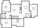 Basement floor plan with bedroom, game room, workshop, wet bar, exercise room, and unfinished mechanical room at 113 Woodland Ridge Ct, Cary, NC 27519