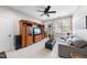 Spacious living room with comfortable seating, entertainment center, and plenty of natural light at 113 Woodland Ridge Ct, Cary, NC 27519