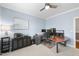 Private office offers ample workspace, storage, and a serene atmosphere for productivity at 113 Woodland Ridge Ct, Cary, NC 27519