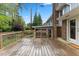 Spacious wood deck perfect for entertaining in a lush, private backyard at 1205 Country Ridge Dr, Raleigh, NC 27609