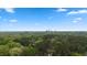Scenic view overlooking lush treetops with the cityscape in the distance, combining nature and city life at 1205 Country Ridge Dr, Raleigh, NC 27609