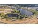Aerial view of homes near ponds and walking trails at 125 Paperwhite Pl, Clayton, NC 27527