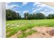 Expansive backyard with lush greenery and clear skies at 125 Tuskeegee Dr, Smithfield, NC 27577