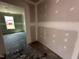 Unfinished room showing plumbing for the installation of a toilet at 18 W Emily Gardens Dr, Selma, NC 27577