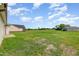 Grassy backyard with multiple houses in the background at 210 Maxwell Farm Ln, Selma, NC 27576