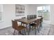 Comfortable dining area with a wooden table, stylish chairs, and bright natural light at 2153 Monk Dr, Haw River, NC 27258