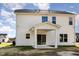 Back of the house has a covered porch and a sliding glass door at 246 Trescott St, Smithfield, NC 27577
