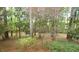 A natural backyard setting with trees and ground cover at 2765 Rue Sans Famille, Raleigh, NC 27607