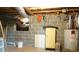 Unfinished basement with block walls and utilities at 2765 Rue Sans Famille, Raleigh, NC 27607