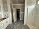 Unfinished bathroom with a modern shower and vanity, ready for personalized finishes at 28 Bailey-Boykin Rd, Selma, NC 27576