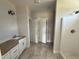 Bathroom featuring a vanity, neutral paint and stand-up shower at 28 Bailey-Boykin Rd, Selma, NC 27576