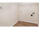 Laundry room with connections for washer and dryer at 300 Tuscany Cir, Princeton, NC 27569