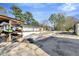 Backyard featuring an empty in-ground swimming pool in need of repairs at 309 14Th St, Butner, NC 27509
