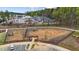 Fenced dog park area with play structures and greenery at 309 Millennium Dr, Pittsboro, NC 27312