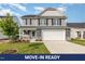 Charming two-story home with gray siding, black shutters, and a welcoming front porch at 33 W Emily Gardens Dr, Selma, NC 27576