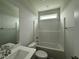 Clean bathroom featuring a tub-shower combination and a vanity with countertop space at 40 Tuskeegee Dr, Smithfield, NC 27577