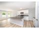 Modern kitchen featuring granite countertops, stainless steel appliances, and ample cabinet space at 41 W Emily Gardens Dr, Selma, NC 27576
