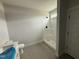 Bathroom featuring a tiled floor, shower and vanity at 56 Bailey-Boykin Rd, Selma, NC 27576