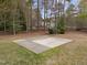 Backyard basketball court perfect for Gathering fun and outdoor activities at 5928 Terrington Ln, Raleigh, NC 27606