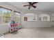 Bonus Room with large windows and neutral paint at 5928 Terrington Ln, Raleigh, NC 27606