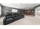 A dual purpose game room featuring a home theater and pool table at 5928 Terrington Ln, Raleigh, NC 27606