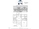 Floor plan of The Emily home design boasting 3 bedrooms, 2-car garage, kitchen, and living room across 1,636 square feet at 76 Royal Ave, Selma, NC 27576