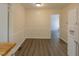Open dining area with hardwood floors and seamless access to kitchen, promoting easy transitions at 7605 Mine Valley Rd, Raleigh, NC 27615