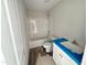 Bathroom with a shower-tub combination and a vanity with a sink at 8 W Emily Gardens Dr, Selma, NC 27577