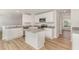 Modern kitchen with stainless steel appliances, granite countertops, and a central island at 83 W Emily Gardens Dr, Selma, NC 27576