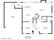 Detailed floorplan of the first floor showing the layout of rooms and dimensions at 101 Elk River Ct. Ct, Mebane, NC 27302
