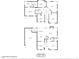 A detailed floorplan showing both the first and second floors with room names and dimensions at 101 Elk River Ct. Ct, Mebane, NC 27302