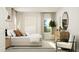 Bright bedroom with modern decor, large bed, neutral tones, large windows, and natural light at 103 Ellsworth Ct # 175, Garner, NC 27529