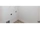 Laundry room with washer/dryer hookups and wire shelving at 1047 |1049 E Harnett St, Dunn, NC 28334