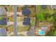 Neighborhood aerial view of well-manicured lawns and tree-lined streets offering a sense of community at 105 Jasper Creek Ct, Wilson's Mills, NC 27520