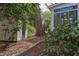 A shady backyard with shed and mature trees at 1208 College Pl, Raleigh, NC 27605