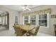 Bright breakfast nook with a window and seating for four, ideal for casual dining at 1505 Starmont Dr, Hillsborough, NC 27278