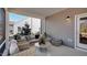 Cozy outdoor patio with comfortable seating and stylish decor at 189 Tennyson Dr # 236, Garner, NC 27529